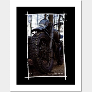 Aesthetic bike in a frame Posters and Art